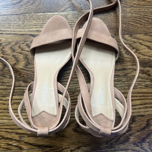 Tony Bianco Fortune Heel Block Tie Up Sandal in Caramel Phoenix Women's 6 - Picture 13 of 15